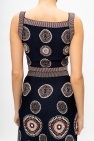 Alaia Patterned tank top